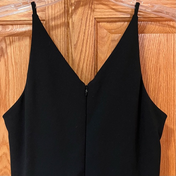 BHLDN Tatum V-Neck Stretch Crepe Gown Full-Length Formal Dress Black Size 4 - Picture 10 of 11